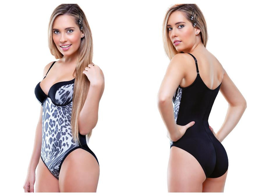 922 Angelique Animal Print Body Shapewear