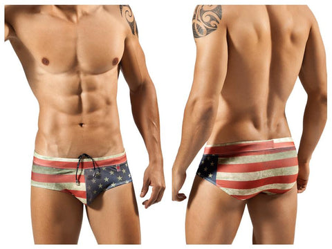 0560 Flag Swimsuit Brief